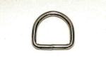 D-Ring, Messing vernickelt, 28 mm